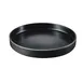 Cal-Mil 22017-12-13 Hudson Plate, 12" Dia. Round Stackable Melamine Tray, Black 1 image