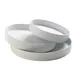Cal-Mil 22017-8-15 Hudson Plate, 8.25" Dia. Round Melamine White Serving Tray 2 image
