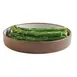 Cal-Mil 22017-8-89 Hudson Plate, 8.25" Dia. Round Melamine Two Tone Serving Tray 1 image