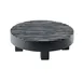 Cal-Mil 22022-13 Monterey Riser, 12" Diameter x 4" Height Round Black Wood Display Stand 1 image