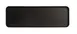 Cal-Mil 22025-618-13 Rectangular Low-Rim Melamine Plate, 18" W x 6" D x 1" H, Black Hudson Style 1 image