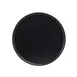 Cal-Mil 22026-10-13 Hudson Round Plate, 10-1/4" Diameter x 1" Height, Low Rim, Black Melamine 2 image
