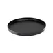 Cal-Mil 22026-10-13 Hudson Round Plate, 10-1/4" Diameter x 1" Height, Low Rim, Black Melamine 1 image