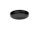 Cal-Mil 22026-6-13 Hudson Plate, 6" Diameter x 1" Height, Low Rim, Black Melamine Dinnerware 1 image