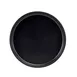 Cal-Mil 22026-8-13 Hudson Round Plate, 8-1/4" Dia x 1" H, Low Rim, Black Melamine 2 image