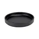 Cal-Mil 22026-8-13 Hudson Round Plate, 8-1/4" Dia x 1" H, Low Rim, Black Melamine 1 image