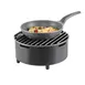 Cal-Mil 22031-13 Chafer Alternative, 16-3/4" Dia x 7-1/2" H Round Black With Wire Grill & Skillet 2 image