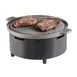 Cal-Mil 22031-13 Chafer Alternative, 16-3/4" Dia x 7-1/2" H Round Black With Wire Grill & Skillet 1 image