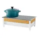 Cal-Mil 22043-15 Chafer Alt Grill Frame 19-3/4" W x 10" D x 6-3/4" H White Induction Ready BPA-Free 1 image