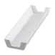 Cal-Mil 22061-15 Bagel Sleeve, 4-3/4"W x 15-1/4"D x 2"H, Dishwasher-Safe Melamine White 1 image