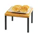 Cal-Mil 22065-9-99 Rustic Pine Wood Square Riser 12" W x 12" D x 9" H, Brown Finish, Height 9"-11" 2 image