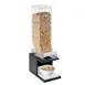 Cal-Mil 22067-1-13 Cereal Dispenser, 9.8L, 6.5"W x 9.25"D x 24"H, Black Steel Base, BPA-Free 1 image