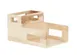 Cal-Mil 22068-71 Organizer Rack, 2-Compartment Plate & Napkin Holder, Blonde, 10-1/4"W x 15"D x 8"H 1 image