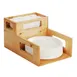 Cal-Mil 22068-99 Madera Plate & Napkin Holder, 2-Compartment, 10-1/4"W x 15"D x 8-1/4"H, Rustic Pine 2 image