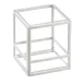 Cal-Mil 22076-15 White Plastic & Steel Riser, 5" W x 5" D x 6" H, Box, 5"‑8" Height, 9" Width 1 image