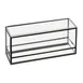 Cal-Mil 22077-13 Black Rectangular Riser, 15" W x 5" D x 5" H, Reversible Plastic/Steel, 1‑2 Step 1 image