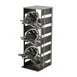 Cal-Mil 22086-90 Empire Cylinder Display, 7x7.25x18.5in, 3-Tier, 3-Compartment, Black Metal Utensil Holder 2 image