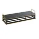 Cal-Mil 22087-5-90 Empire Riser Black Rectangular Metal Gold Wire Frame 20½"W x 7"D x 5"H 5"‑8" 9" 1 image