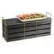 Cal-Mil 22087-9-90 Empire Riser, 20-1/2"W X 7"D X 9"H, Rectangular, Gold Wire Frame 2 image