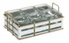 Cal-Mil 22092-15 Jar Display, 12.5"W X 8.5"D X 5.25"H (6) Glass Jars Included, Gold Wire Frame 1 image