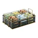 Cal-Mil 22092-90 Empire Jar Display, 12.5"W X 8.5"D X 5.25"H (6) Glass Jars Included, Gold Wire Frame 2 image