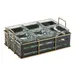 Cal-Mil 22092-90 Empire Jar Display, 12.5"W X 8.5"D X 5.25"H (6) Glass Jars Included, Gold Wire Frame 1 image