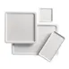 Cal-Mil 22097-15 Serving Tray, 4"W x 4"D x 1/2"H, Stackable, Melamine, White 2 image