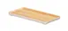 Cal-Mil 22098-91 Serving Tray, Rectangular, 8"W x 4"D, White Melamine, Natural Wood, Stackable 1 image