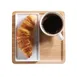 Cal-Mil 22099-15 Serving Tray, 9"W x 9"D x 1/2"H, Stackable, Melamine, White 2 image
