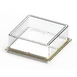 Cal-Mil 22099-CVR Clear Plastic Dome Cover, 9" x 9" x 3", Stackable Lift‑Off, Fits 22099 Series 1 image