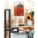 Cal-Mil 22123-99 Madera Serving Cart, 48"W x 18"D x 70-1/2"H, 5 Large Shelves, Rustic Pine, 4 Castors with Locks 2 image