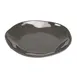 Cal-Mil 22304-10-101 Reusable Plastic Plate, 10-1/4" Round Melamine, Black, Flared Edge 1 image