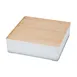 Cal-Mil 22309-15 Bento Box, 10"L x 10"W x 2.75"H, Square, Melamine, White, Dishwasher Safe 2 image