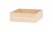 Cal-Mil 22317-4-71 Blonde Box, 12" x 12" x 4" Square Maple Wood Smallwares Specialty 1 image