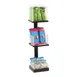 Cal-Mil 22318-13 Black Metal Merchandising Rack, 6.5" x 7" x 20.5", Fits 6" x 6" Acrylic Boxes 1 image