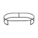 Cal-Mil 22325-3-13 Platter Riser, 17.75"W X 10.75"D X 3"H, Metal, Black 1 image