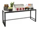 Cal-Mil 22340-72-15 Merchandising Table – 72" W x 24" D x 34" H, White Top Shelf, Sturdy Metal Frame 2 image