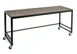 Cal-Mil 22340-72-83 Ashwood Table 72"W x 24"D x 34"H Oak Wood Grey Wash Shelf Metal Frame 1 image