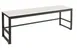 Cal-Mil 22341-64-15 2‑Tier Nesting Table, 64½" W x 18" D x 24¼" H, White Shelf, Metal Frame 1 image