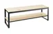 Cal-Mil 22341-64-71 Table – 64½" W x 18" D x 24¼" H, 2‑Tier Nesting, Maple Shelf, Metal Frame 1 image