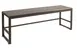 Cal-Mil 22341-64-83 Merchandising Table, 64½" W x 18" D x 24¼" H, 2‑Tier, Oak Wash Top, Metal Frame 1 image