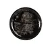 Cal-Mil 22351-10-120 10" Round Coupe Plate, Black Gloss Melamine Reactive, Durable Dinnerware 1 image
