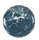 Cal-Mil 22351-7-119 - 7" Diameter Round Coupe Plate, Blue Gloss Melamine, Reactive Finish 1 image