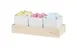 Cal-Mil 22376-3-71 Blonde Jar Display, 5" X 12.75" X 4.5" (3) Melamine Jars, Rectangular 1 image