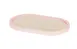 Cal-Mil 22379-712-108 Blonde Serving Tray, 7" x 12", Oval, Two-Tone Maple Tray with Blush Rim 1 image