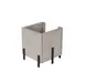 Cal-Mil 22407-6-110 Aspen Stacking Bin, 6" X 6" X 7"H, Black Metal Accents 2 image