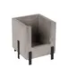 Cal-Mil 22407-6-110 Aspen Stacking Bin, 6" X 6" X 7"H, Black Metal Accents 1 image