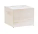 Cal-Mil 22420-9-113 White‑Washed Pine Wood Square Riser, 12" W x 12" D x 9" H, 1‑2 Step Cube 1 image