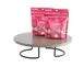 Cal-Mil 22434-3-110 Aspen Riser, 12" X 12" X 3.5"H, Round, Wire Frame 2 image