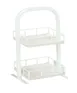 Cal-Mil 22435-2-113 Merchandising Rack, 14"W x 12"D x 21"H, 2 Levels, Adjustable Shelves, White-Washed Pine Wood, Newport 1 image